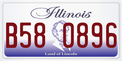 IL license plate B580896