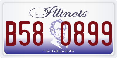 IL license plate B580899