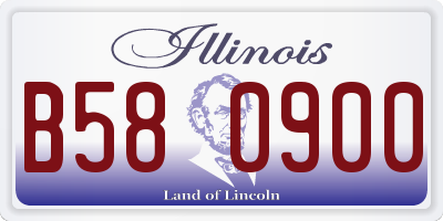 IL license plate B580900