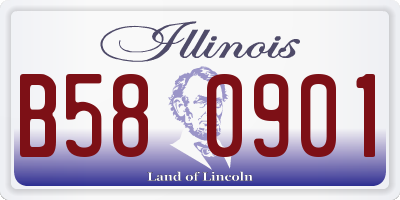 IL license plate B580901