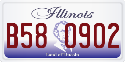 IL license plate B580902
