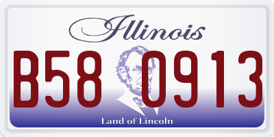 IL license plate B580913
