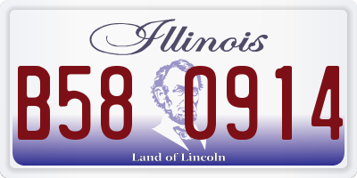 IL license plate B580914