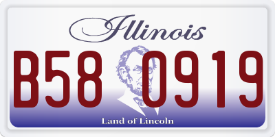 IL license plate B580919