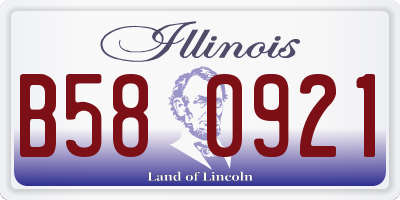 IL license plate B580921