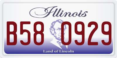 IL license plate B580929
