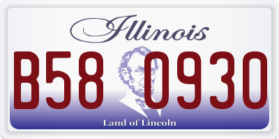 IL license plate B580930