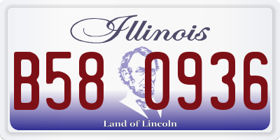 IL license plate B580936