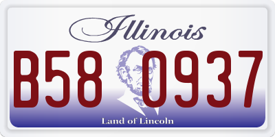 IL license plate B580937