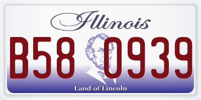 IL license plate B580939