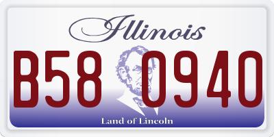 IL license plate B580940