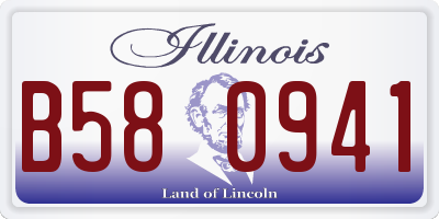 IL license plate B580941