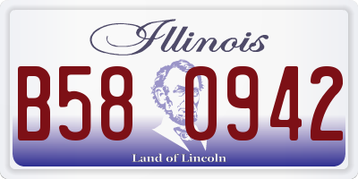 IL license plate B580942