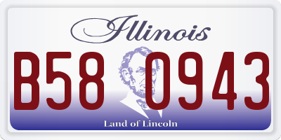 IL license plate B580943