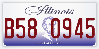 IL license plate B580945