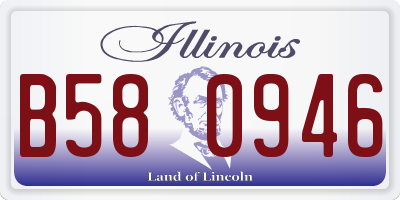 IL license plate B580946