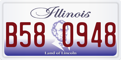 IL license plate B580948