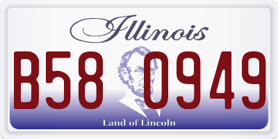 IL license plate B580949
