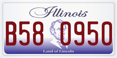 IL license plate B580950