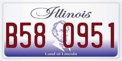 IL license plate B580951
