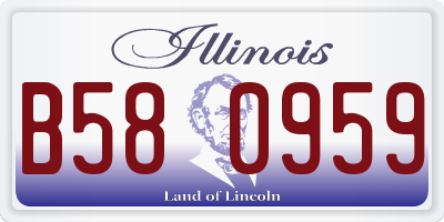 IL license plate B580959