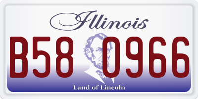 IL license plate B580966
