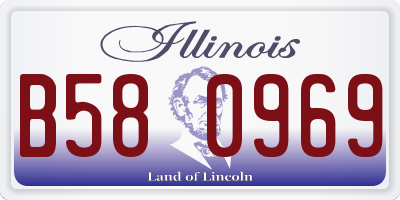 IL license plate B580969