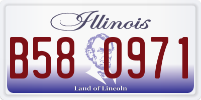 IL license plate B580971