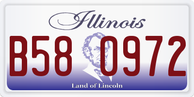 IL license plate B580972