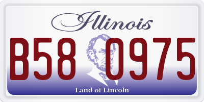 IL license plate B580975