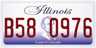 IL license plate B580976