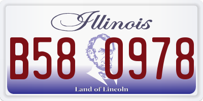 IL license plate B580978