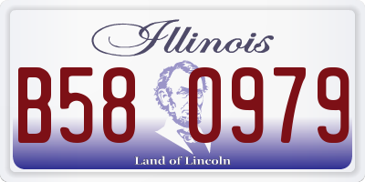 IL license plate B580979