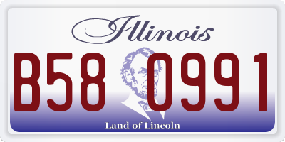 IL license plate B580991