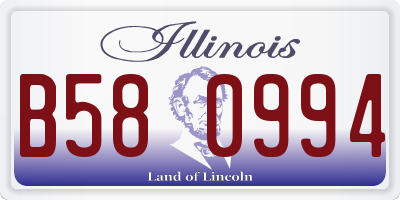 IL license plate B580994