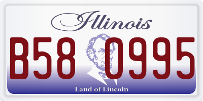 IL license plate B580995