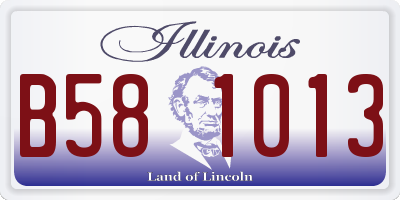 IL license plate B581013