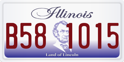 IL license plate B581015
