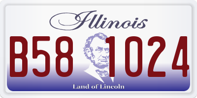 IL license plate B581024