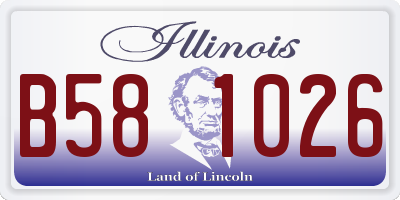 IL license plate B581026