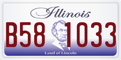 IL license plate B581033