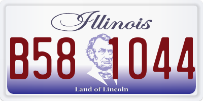 IL license plate B581044