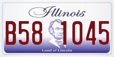 IL license plate B581045