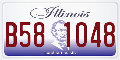 IL license plate B581048