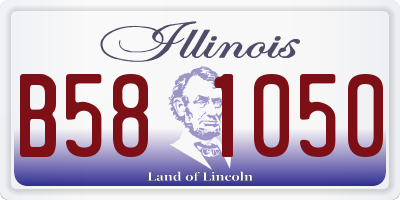 IL license plate B581050