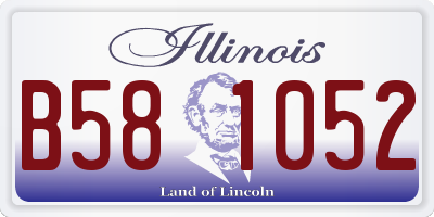 IL license plate B581052