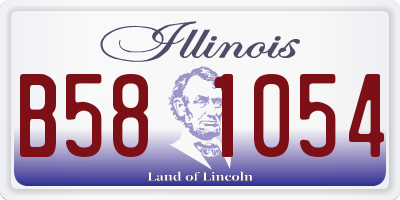 IL license plate B581054