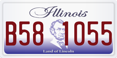 IL license plate B581055