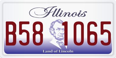 IL license plate B581065