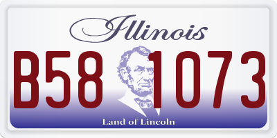 IL license plate B581073